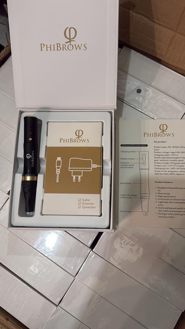 دستگاه تتو صورت 4چراغ دوپوسته اصلی 7ولت شارژی